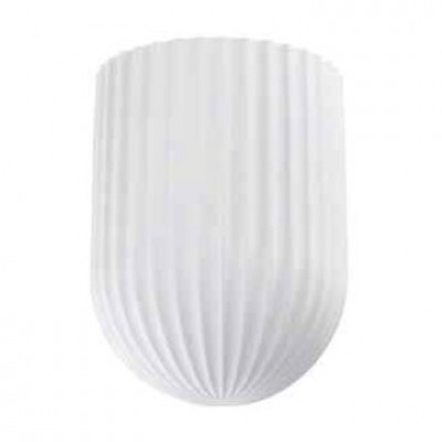 Γύψινη Απλίκα Τοίχου με ντουί GU10 230V Στρογγυλή Λευκό 43074-W